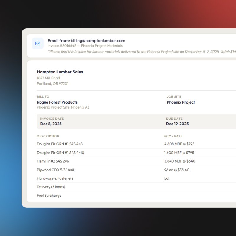Truss: Email-First Ingestion & OCR Extraction